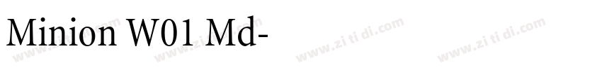 Minion W01 Md字体转换
